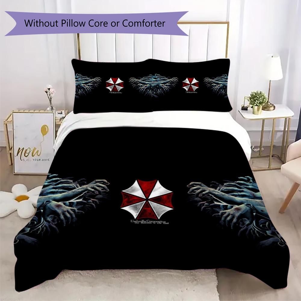 The sci-fi game Resident Evil Umbrella Corporation offers soft and comfortable bedding covers and pillowcases for home use (without core) K6