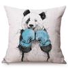 Pandas Wearing Hats Special Decorative Cushion Cover Funny Boxer Clown Cute Panda Nursery Art Room Decoration Chair Pillowcases
