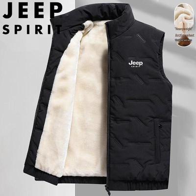 JEEP SPIRIT Men's Fleece-Lined Warm Vest