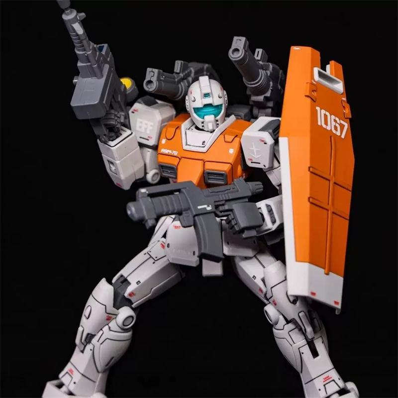 GK Gaoke HG 1/144 RGM-79 GM Moroccan Double Cannon Ver Front Type Model Kit Assembly Action Figures Robot Plastic Anime Figure