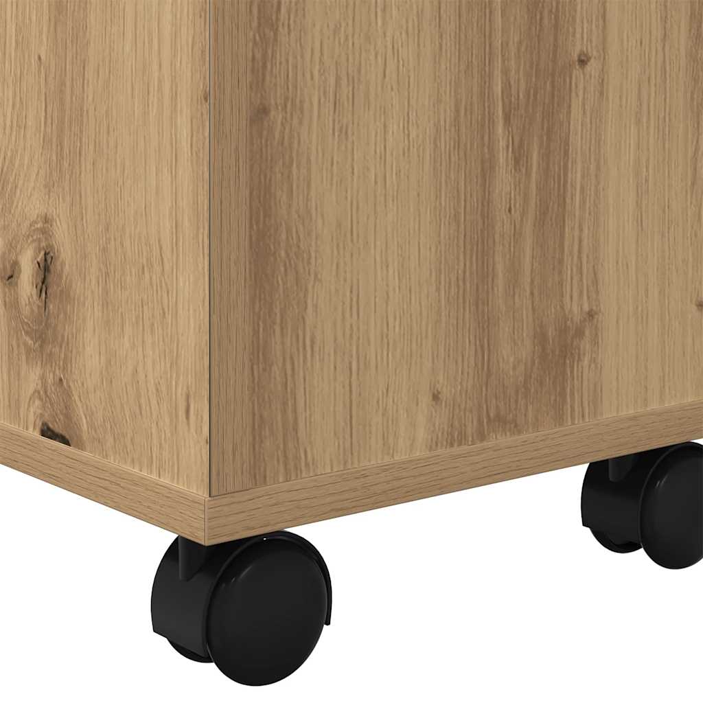 Tavolino da caffè in rovere artigianale 60 x 60 x 38 cm Legno ingegnerizzato