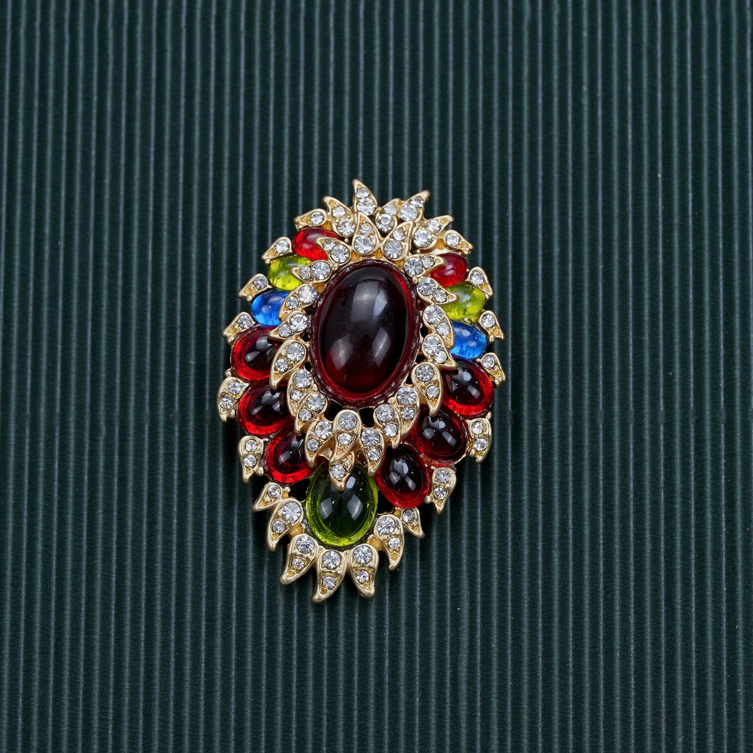 

Брошь из антикварной серии со стразами, винтажная жемчужина, брошь в стиле барокко, булавка для костюма