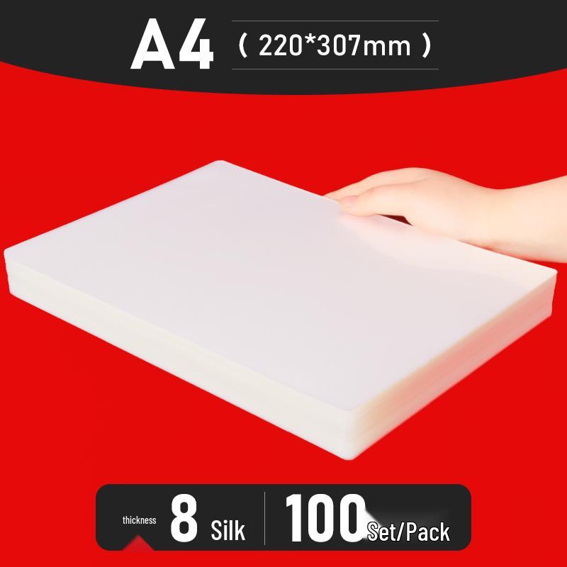 Bolsas para Plastificação A4 - Tamanhos de 3" a 10", Espessadas para Fotos e Identificações