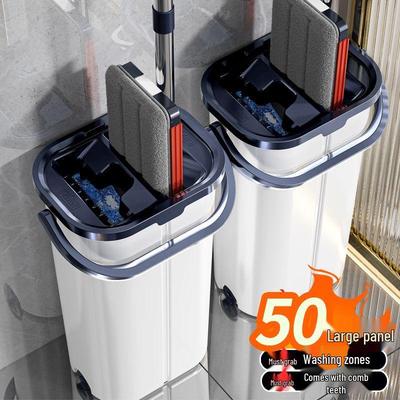 Lazy Person Dual-Use Hands-Free Mop & Bucket System for Effortless Cleaning