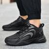 PU Kožené Tenisky Pánske Ležérne Topánky Športové Chlapčenské Čisto Čierne Plus Veľká Veľkosť 47 48 Tenis Masculino Zapatillas Deportivas Hombre