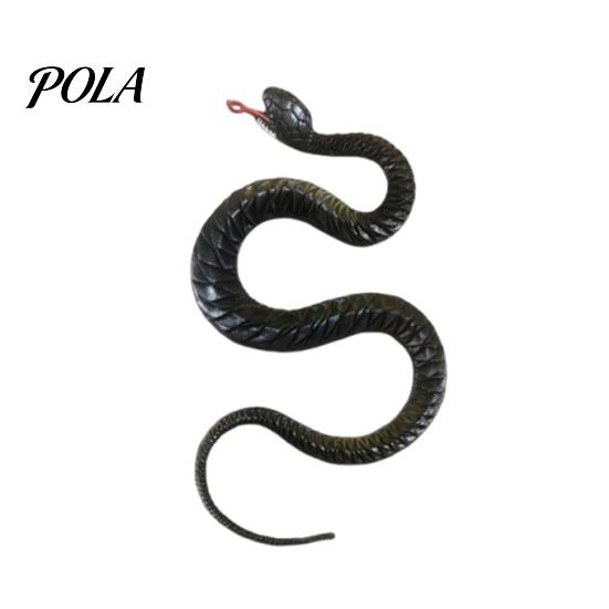 Realistic Fake Rubber Snake Toy, Lifelike Snake Model with Tongue-Out, Simulated Snake for Halloween Party Gag, Bird Deterrent, Garden Decor M