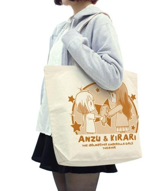 THE Cinderella Girls Theater Anzu and Large Tote Natural IDOLM@STER Kirari's