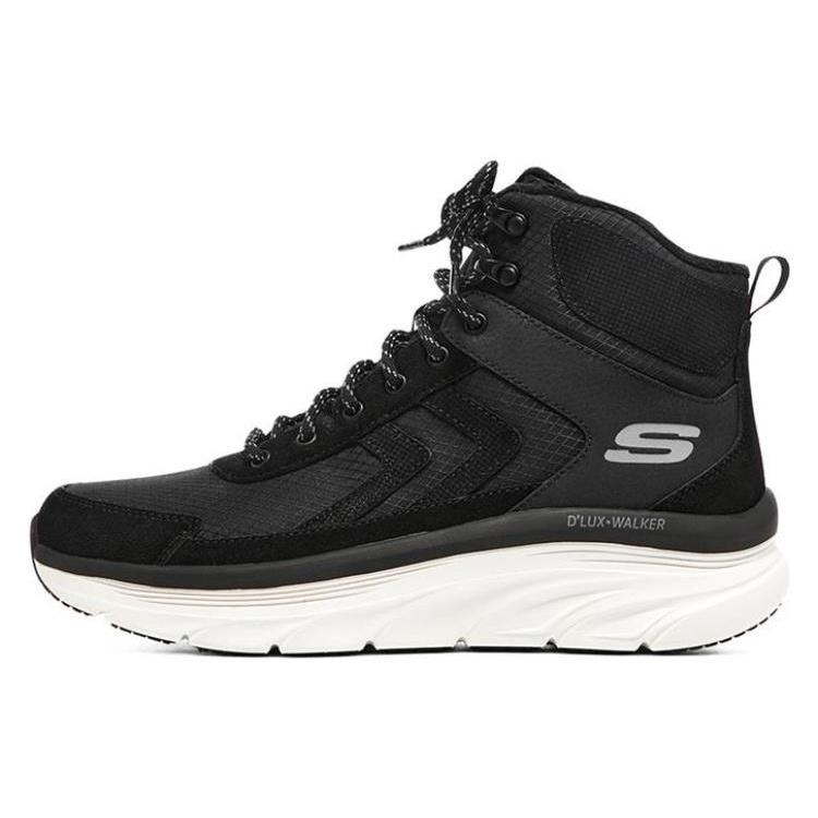 Skechers DLux Walker Shoes  Black White  Men s 894028-BKW EU 43