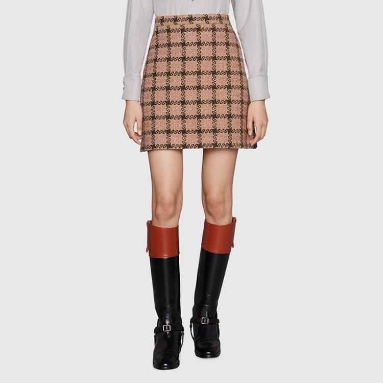 GUCCI Casual Short Skirts Women's Pink 677554-ZAHD6-5150
