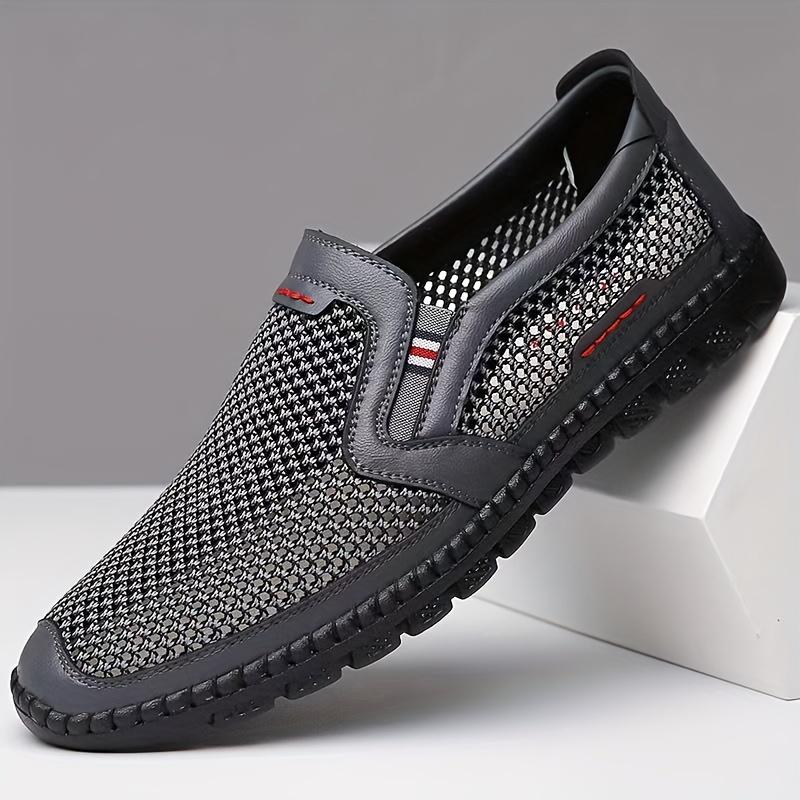 Men's Slip On Casual Shoes Non Slip Breathable All Seasons Outdoor Walking Camping Fishing All Seasons Comfy Durable