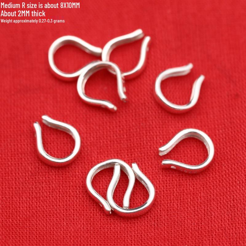 Sterling Silver Leaf Coin Purse Charm with Irregular Fragments and Spring Clasp for DIY Jewelry.