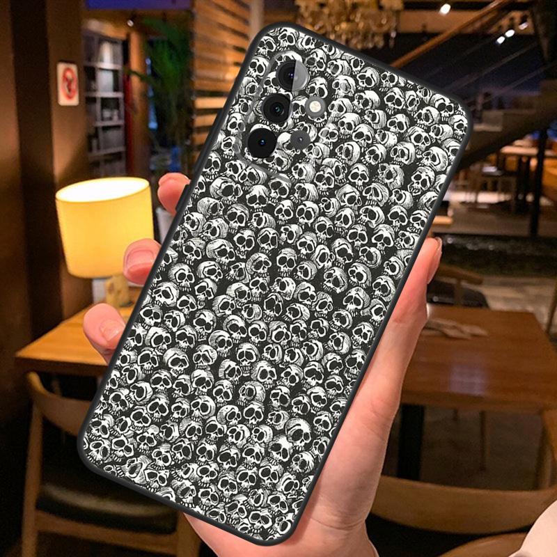 Gothic Fashion Skull Funda For Samsung A53 A33 A23 A13 A32 A22 A42 A52 A12 A51 A71 A52S A14 A34 A54 Case Cover