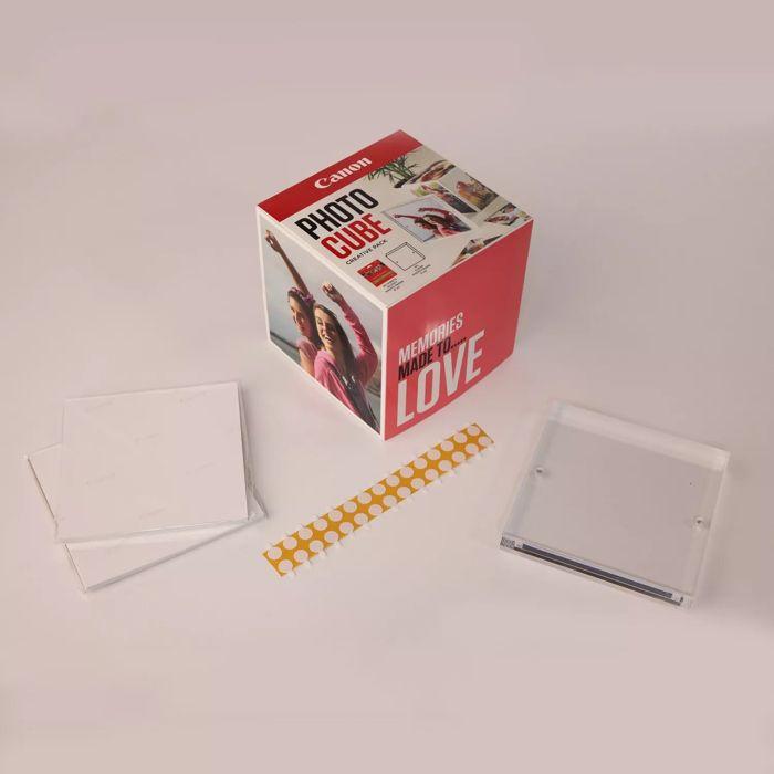 Foto-Würfel - CANON - PP-201 - 40 Blatt - Glänzendes Fotopapier - 13 x 13 cm weiß