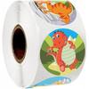 50-500pcs Animals cartoon Stickers for kids classic toys sticker school teacher reward sticker Various Dinosaur designs 1 inch