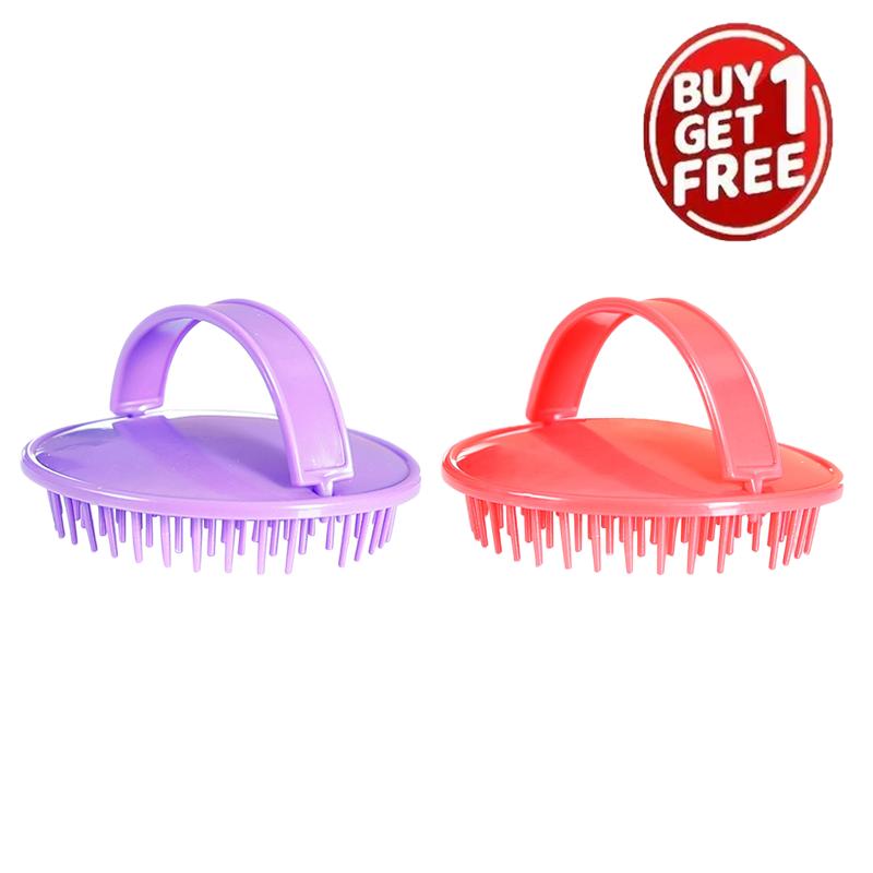 2pcs Head Shampoo Brush Head Massage Hair Washing Comb Scalp Body Shower Brush Care Hair Root Itching Hairbrush Home Salon Tools