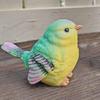 2pcs Resin Simulation Birds Figurine Mini Bird Sculpture Parrot Statue  Home Decoration