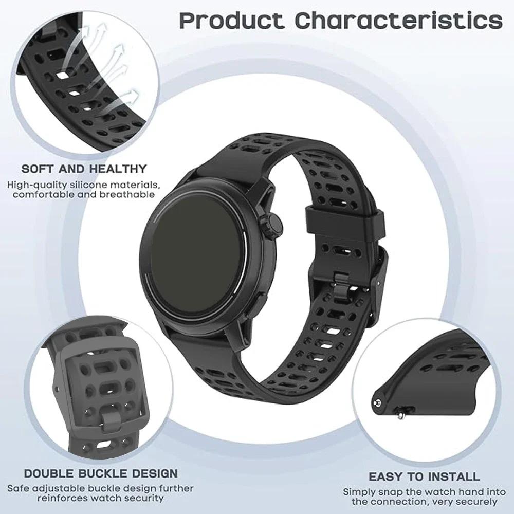 20mm 22mm Silicone Breathable Strap For COROS PACE Pro 3 2 Wrist Band For COROS APEX 42mm 46mm 2 Pro Sports Bracelet Accessories