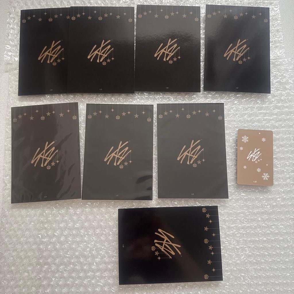 [USED] Straykids Hyunjin Rantrail Trading Card Christmas