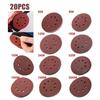 20pcs 5 Inch 125mm Round Sandpaper 8 Hole 60-2000 Grit Sanding Disc Pad Hook & Loop Grit For Drill Grinder Rotary Tools