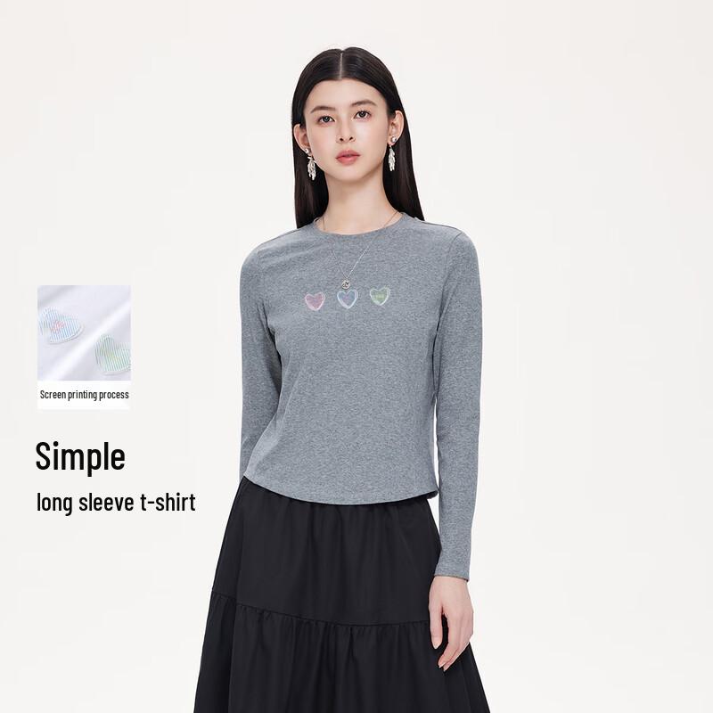 FivePlus Women s Slim Fit Short Long-Sleeve T-Shirt S