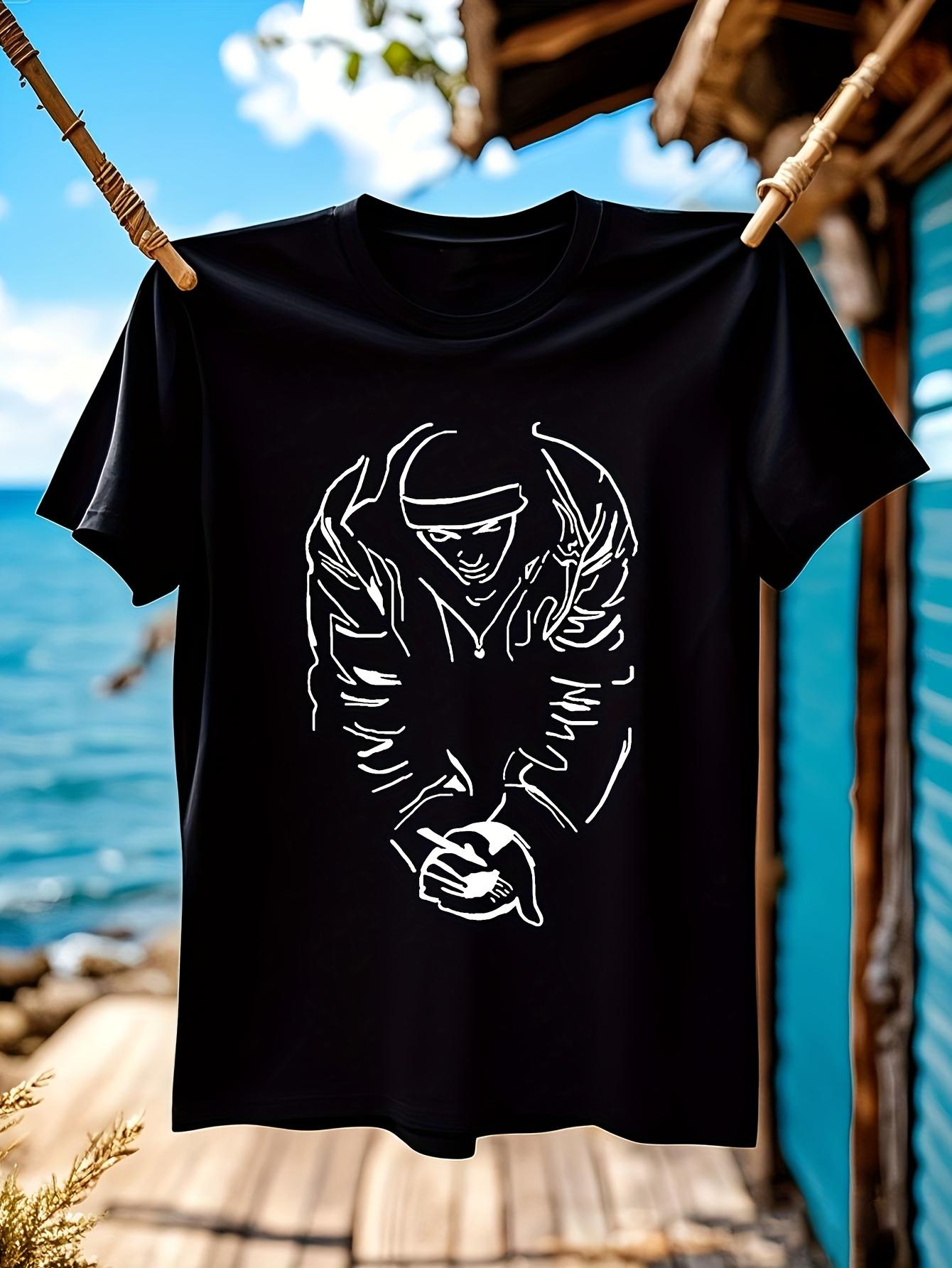 Eminem 8 Mile Graphic Tshirt Black with White Wings Design XL