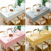 Stylish Nordic-inspired tablecloth, made of water-repellent PVC, rectangular, stain-resistant, washable, and perfect for home and commercial use. Mult