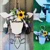 Cartoon Cattle Sign Hanging Sign Indoor Outdoor Door Hanging Decoration