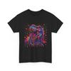 Neon Dripping T-Rex T-Shirt Psychedelic Dinosaur Paint Splash Graphic Tee