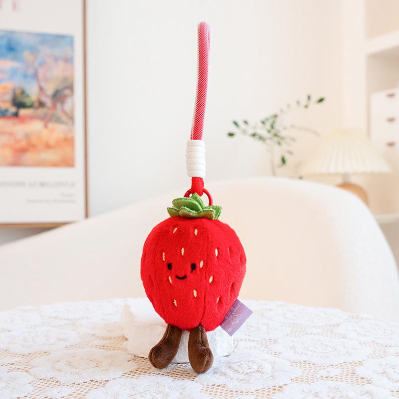 Portachiavi Peluche Varie Frutta Bambole Frutta Carine Mirtillo Pitaya Anguria Mangostano Kawaii Decorazione Borsa Regalo Per Ragazza