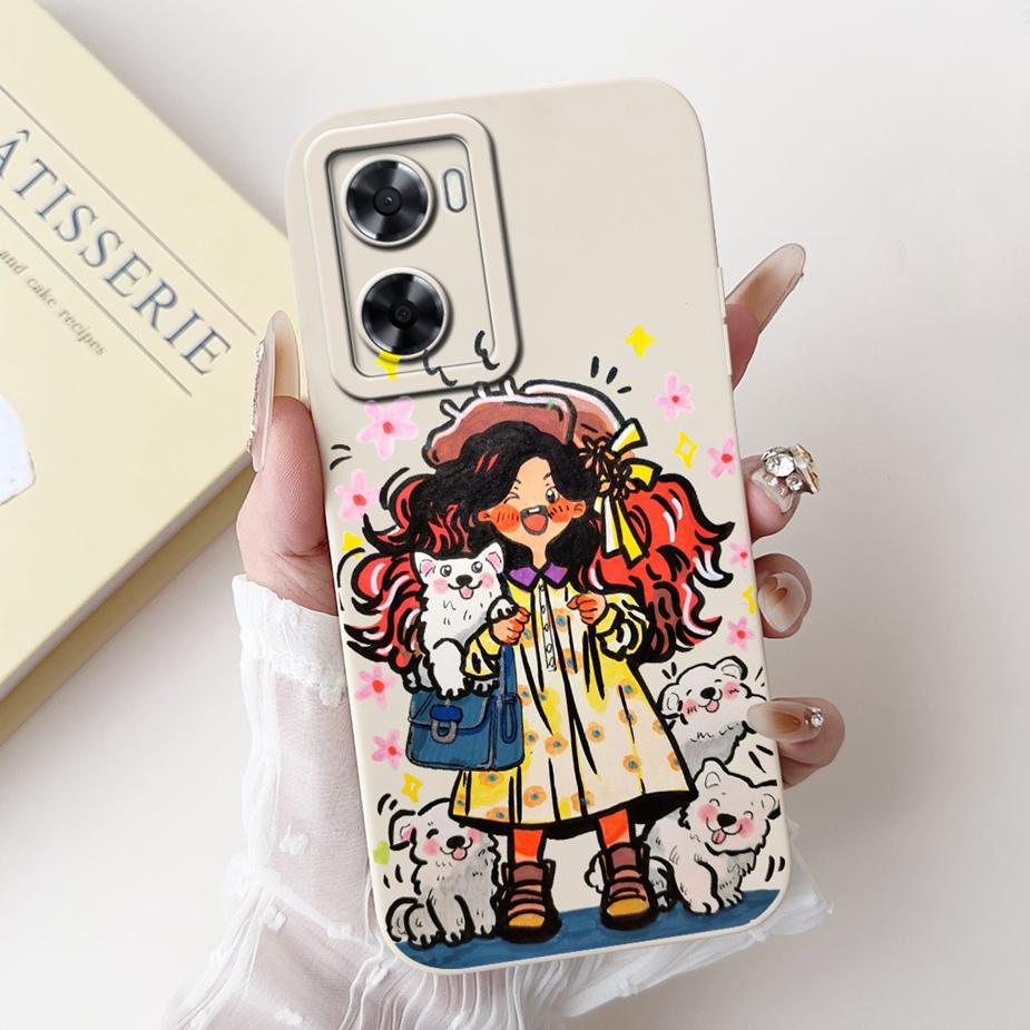 For Oppo A57 4G Case Oppo A57s Cute Fashion Cartoon Cover Matte Soft TPU Phone Case For Oppo A77s A57s OppoA77 OppoA57 4G Fundas