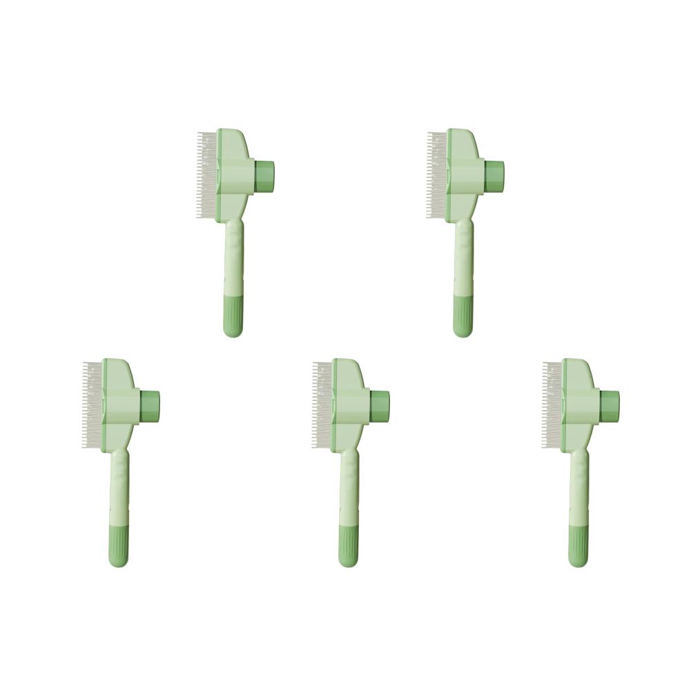 Dog Hair Remover Brush One-Button Hairs Cleaning Bath Brush Multi-Purpose Pet Cleaning Comb for Loosening Up Removing Debris