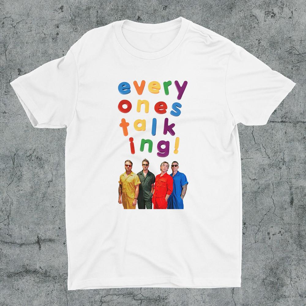 All Time Low Everyone#039s Talking White T Shirt All Size S5XL Unisex T-Shirt S