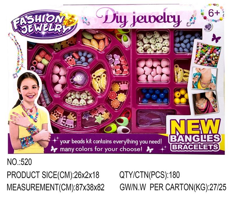 

Творческий DIY ручной работы бусины милая игрушка девочка изготовление браслета ожерелья бусины ювелирные изделия головоломка развивающие милые игрушки для детей