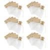 Multipurpose Pack of 30 Sturdy Organza Linen Drawstring Storage Bags for Jewelry Storage and Gifts Packaging Use