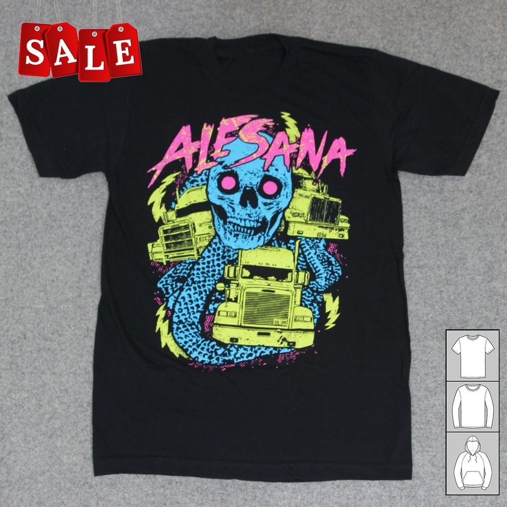 New Alesana Band Emo Screamo Metalcore Concert  Gift For Fans Men All Size TH373 Unisex T-Shirt S