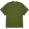 Converse T Shirts Unisex Green Crew Neck Moderate Straight Fit 10025237-A02