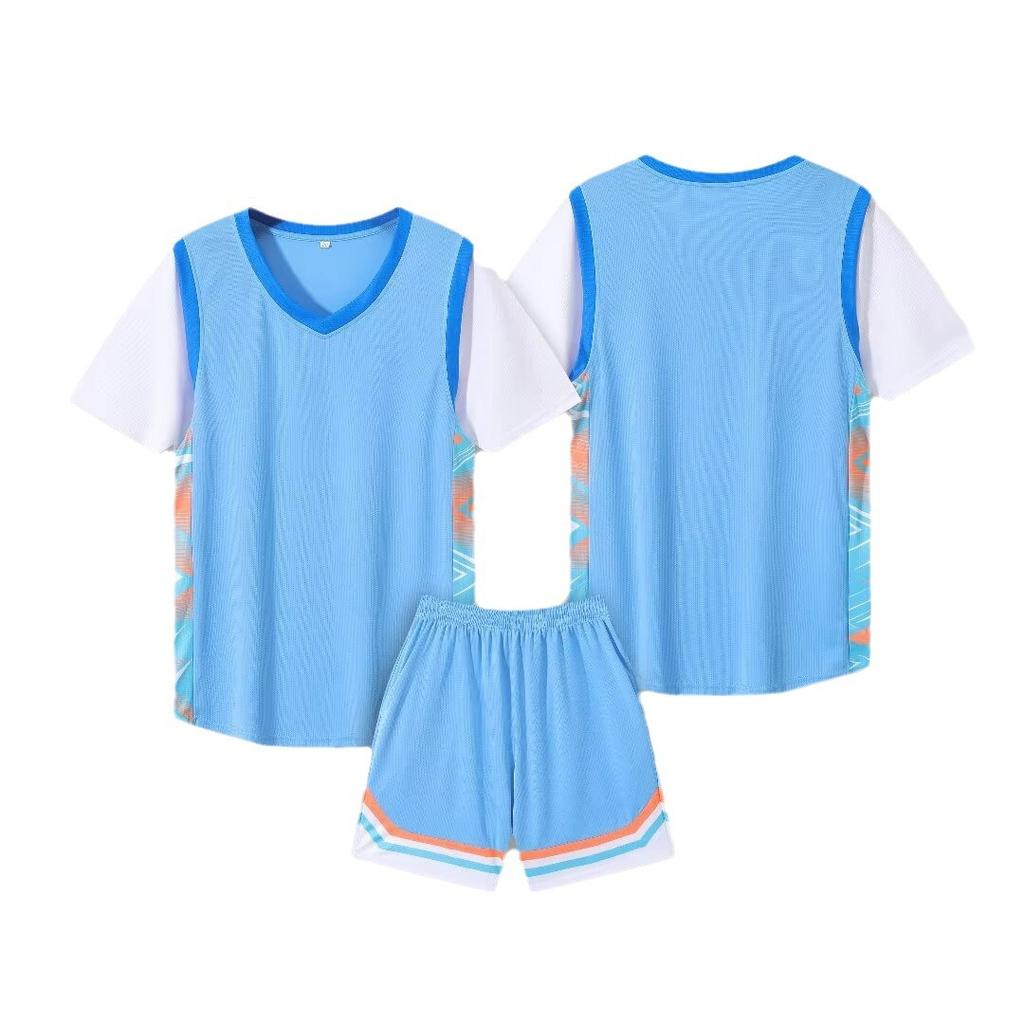 1307 Basketball Jersey Fake Two-Piece Set Adult Children'S Clothing Men'S Print Team Jersey 3Xs-5Xl