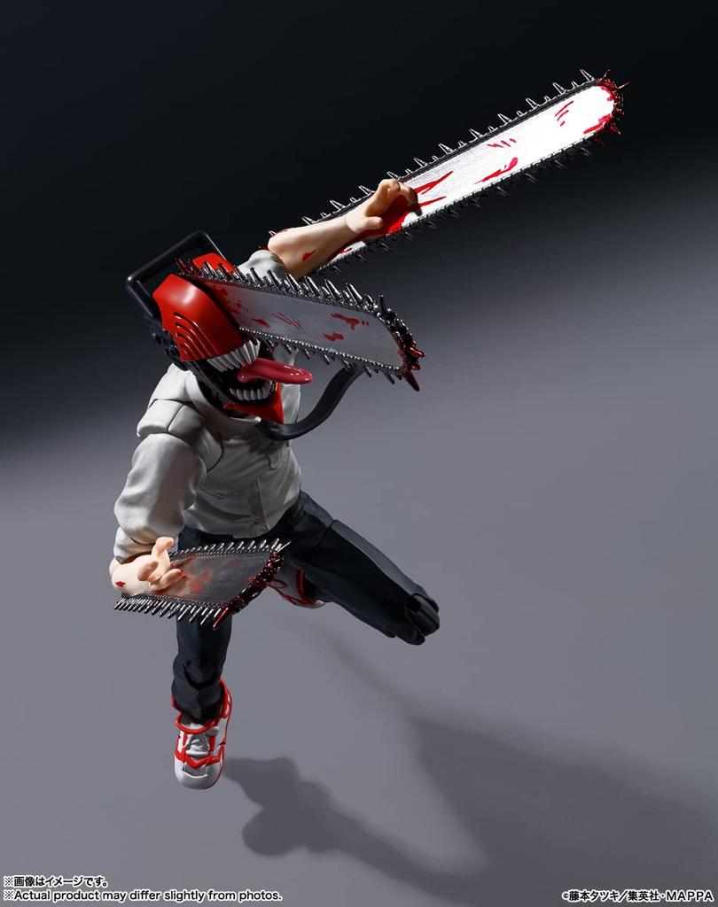 TAMASHII NATIONS Chainsaw Approximately PVC ABS Painted Action Figure S.H.Figuarts Man, 150mm, &
