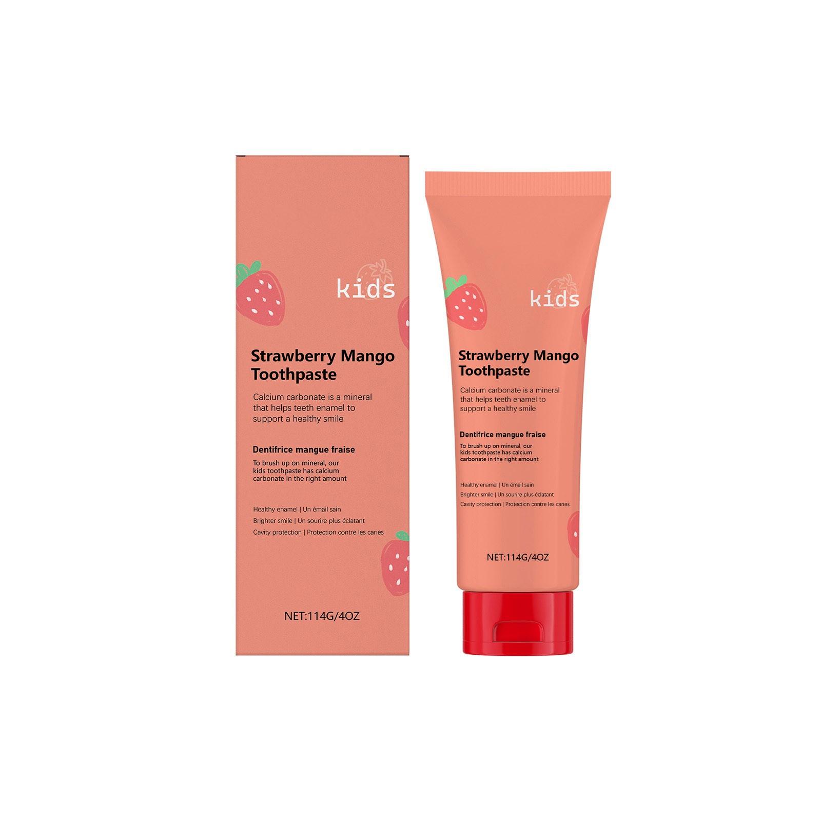 

Children s Oral Care Toothpaste Safely Protects Gums Tooth Stains And Tartar Freshens Breath Tooth Decay Inhibits And Cleans One Size червоний