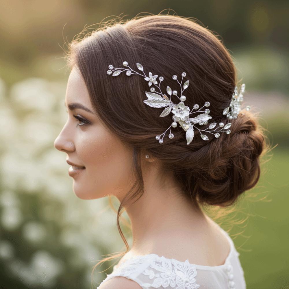 Luxury Crystal Hair Clip Elegant Wedding Hair Accessories Versatile Hair Ornaments  Formal Events