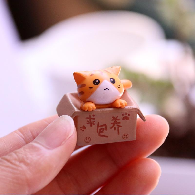 First-Class 4Pcs Compact Size Premium-Quality Cat Accessories Superior-Grade Garden Superior-Grade Kitten Premium-Quality Sculptures Top-Grade
