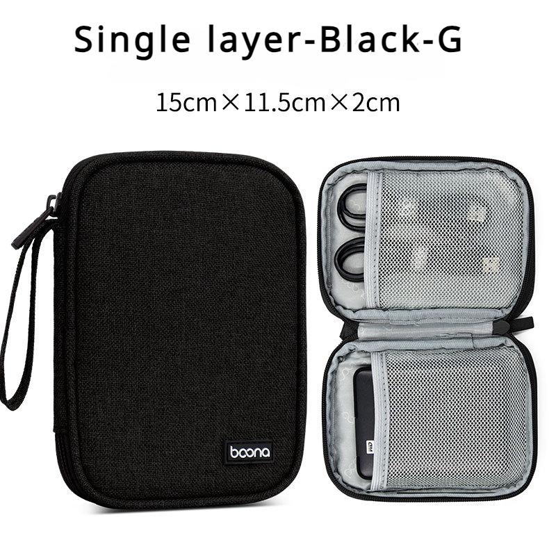 Fashion Portable Data Cable Storage Bag Outdoor Earphone Bag Organizer Digital Gadget Storage Box Charger U Disk Protection Case
