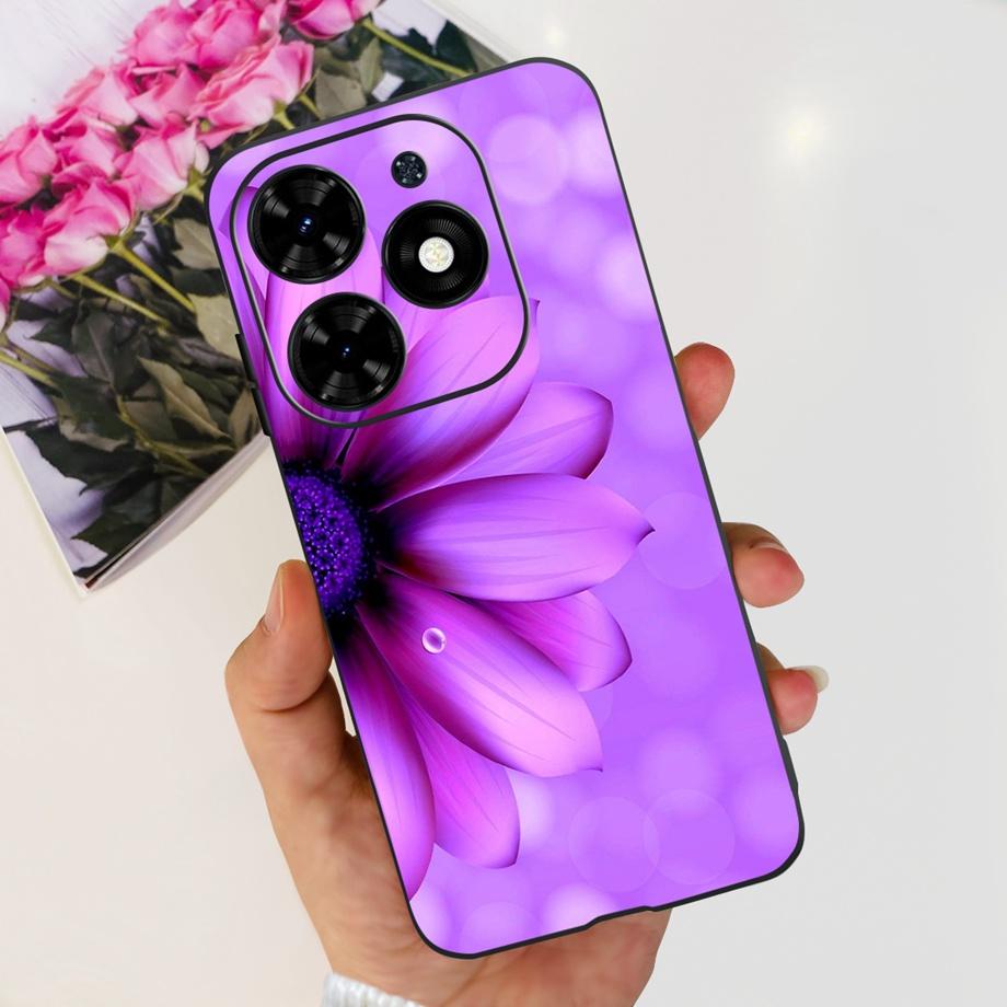 For Tecno Spark Go 2024 Cover Case Ultra Slim Soft TPU Bumper Shell On Infinix Hot 40i Hot 40 Pro Hot40 Fundas Painting Cartoon
