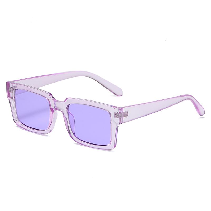 Protective Glasses 3pcs Fashion Jelly Color Square Sunglasses Women Casual Sun Glasses Women Small Frame Design Eyewear UV400