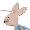 3PCS DIY Wooden Hanging Party Supplies Easter Ornaments Easter Rabbit Wood Crafts Cute Bunny