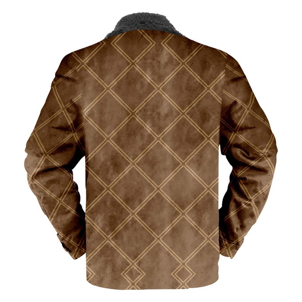Casaco masculino xadrez estampado lã espessado jaqueta masculina casual fashion casaco quente