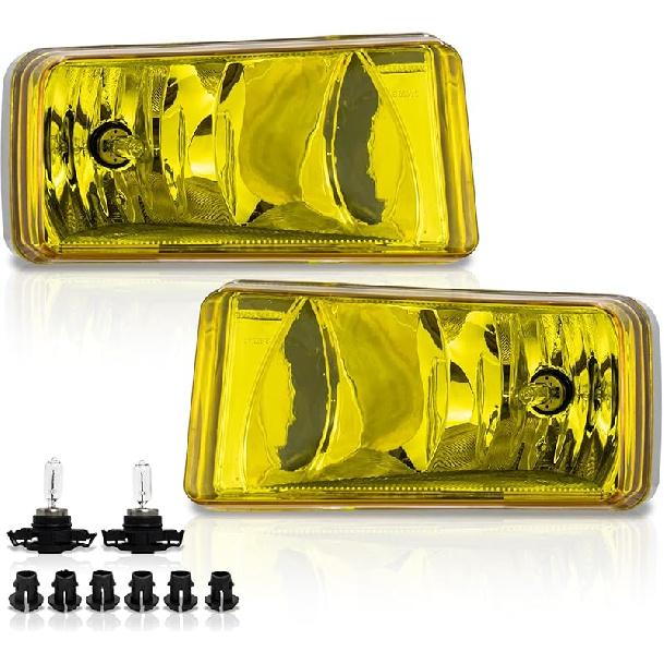 VPIMOZO Fog Lights Clear Lens Compatible With 2007 2008 2009 2010 2011 2012 2013 2014 Chevy Silverado 07-13 Avalanche/Suburban 07-15 Tahoe 2015