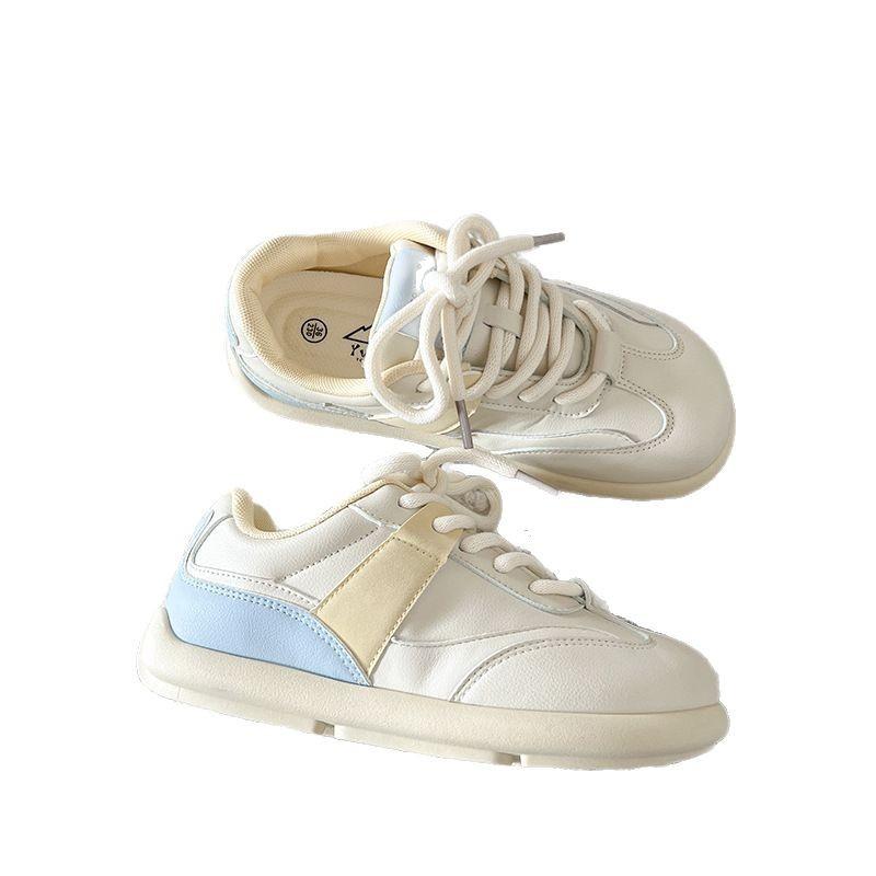 Spring new German training platform Forrest Gump sports board shoes women's niche design breathable student white shoes