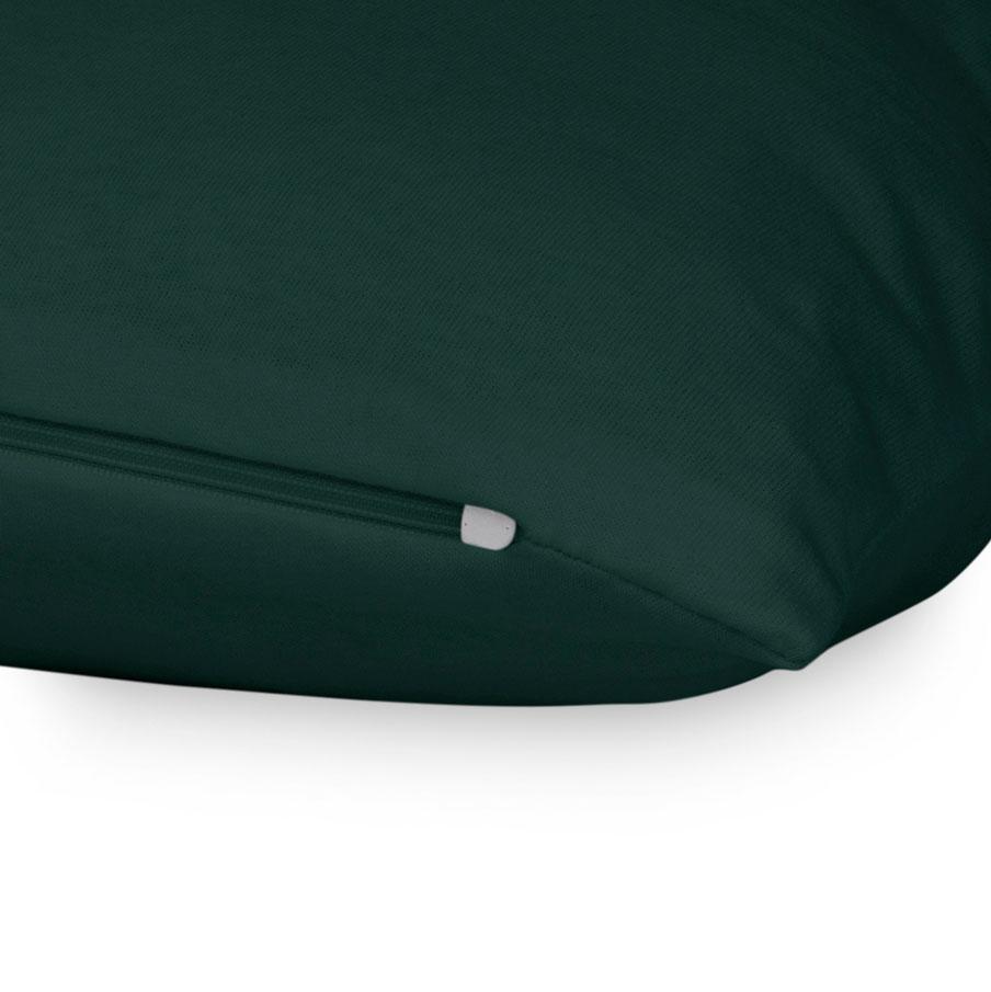Pillowcase 40x40 cotton jersey knit, dark green
