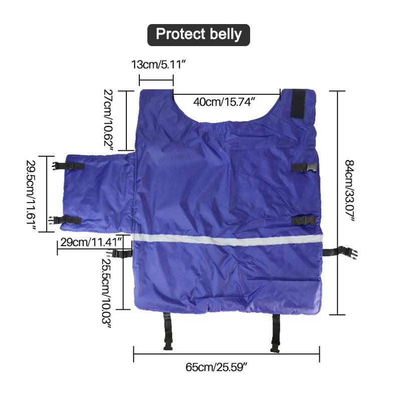 

Жилет для теленка, Пальто для защиты теленка от холода, Термокостюм, Пальто из ткани Оксфорд для скота, Ветрозащитная и водонепроницаемая теплая одежда для теленка 1pcs